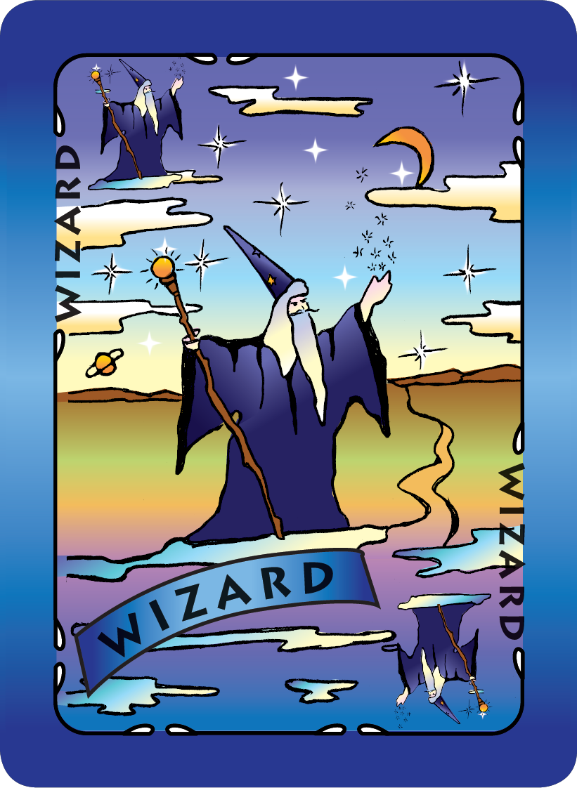 Wizard card from You Wish! game